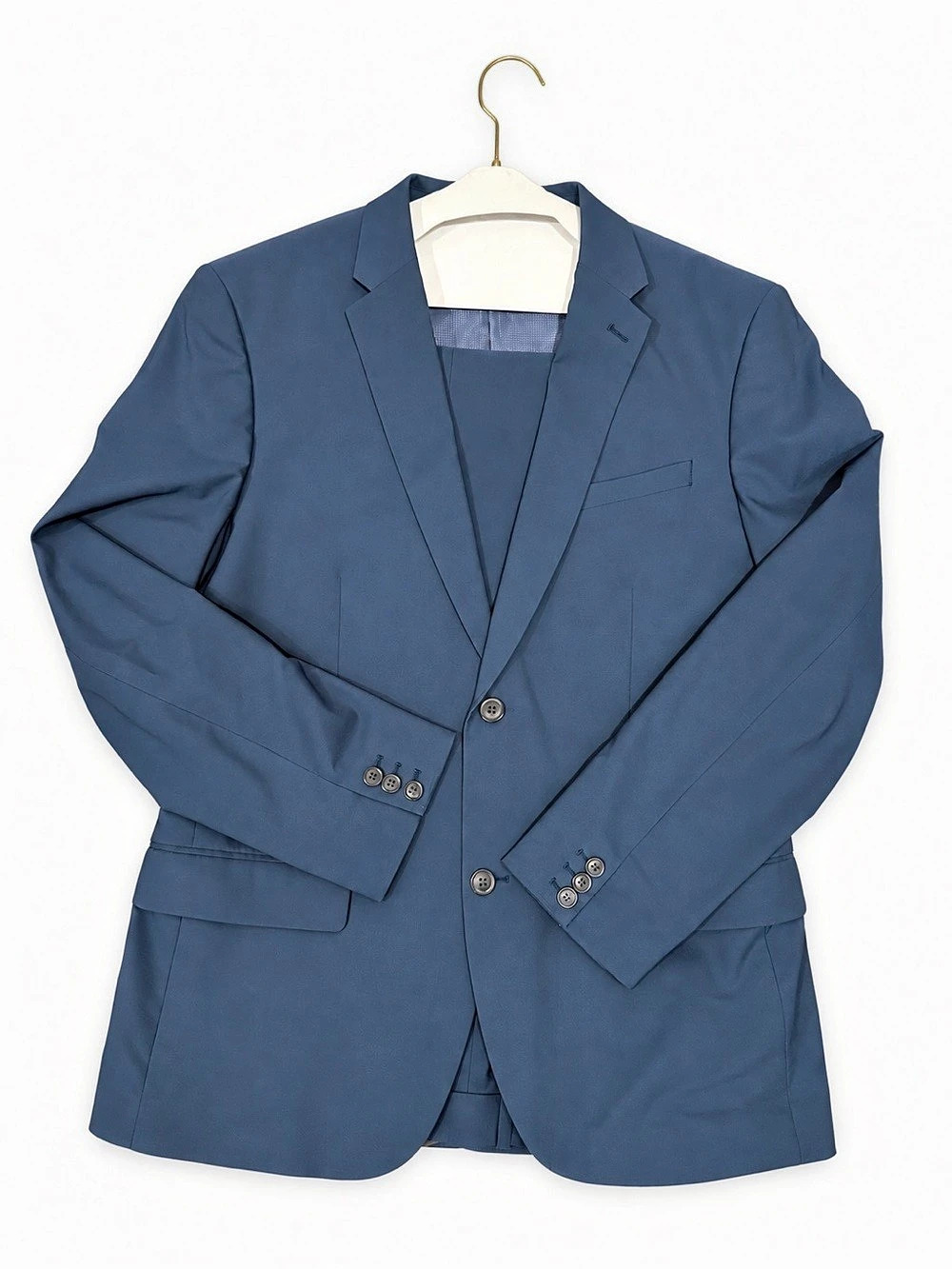 Men's Blue Blazer w/pants Like New Slim
